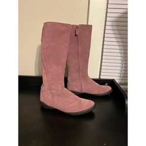 Palladium Purple Suede Leater Tall Boots Size 8